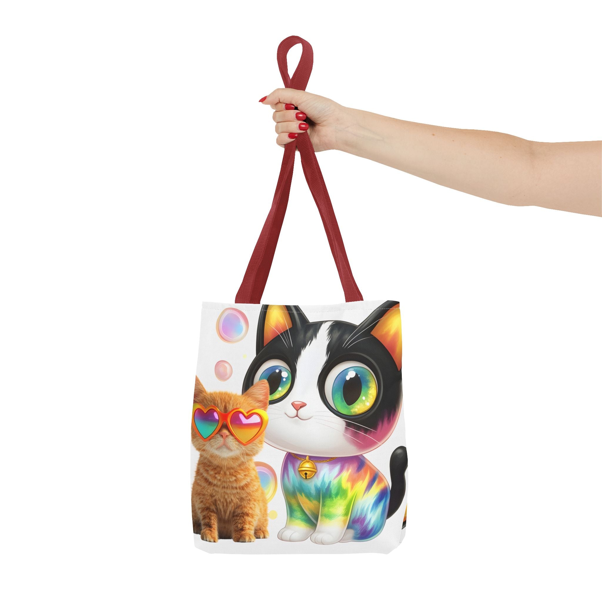 Cutie Kitties All-Over Print Tote Bag — Cute Cat Shopper for Everyday Use