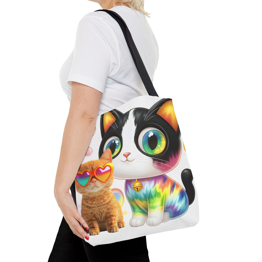 Cutie Kitties All-Over Print Tote Bag — Cute Cat Shopper for Everyday Use