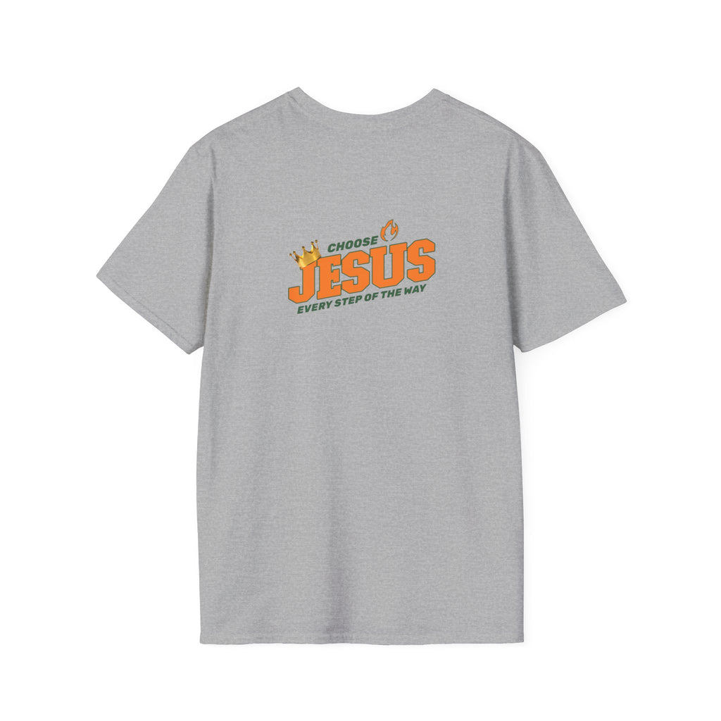 Religious T-Shirt: "Choose Jesus" Inspirational Tee – Every Step of the Way