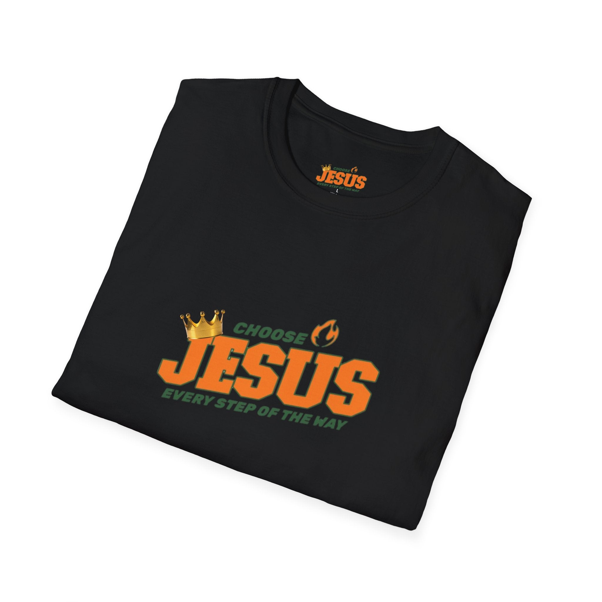 Religious T-Shirt: "Choose Jesus" Inspirational Tee – Every Step of the Way