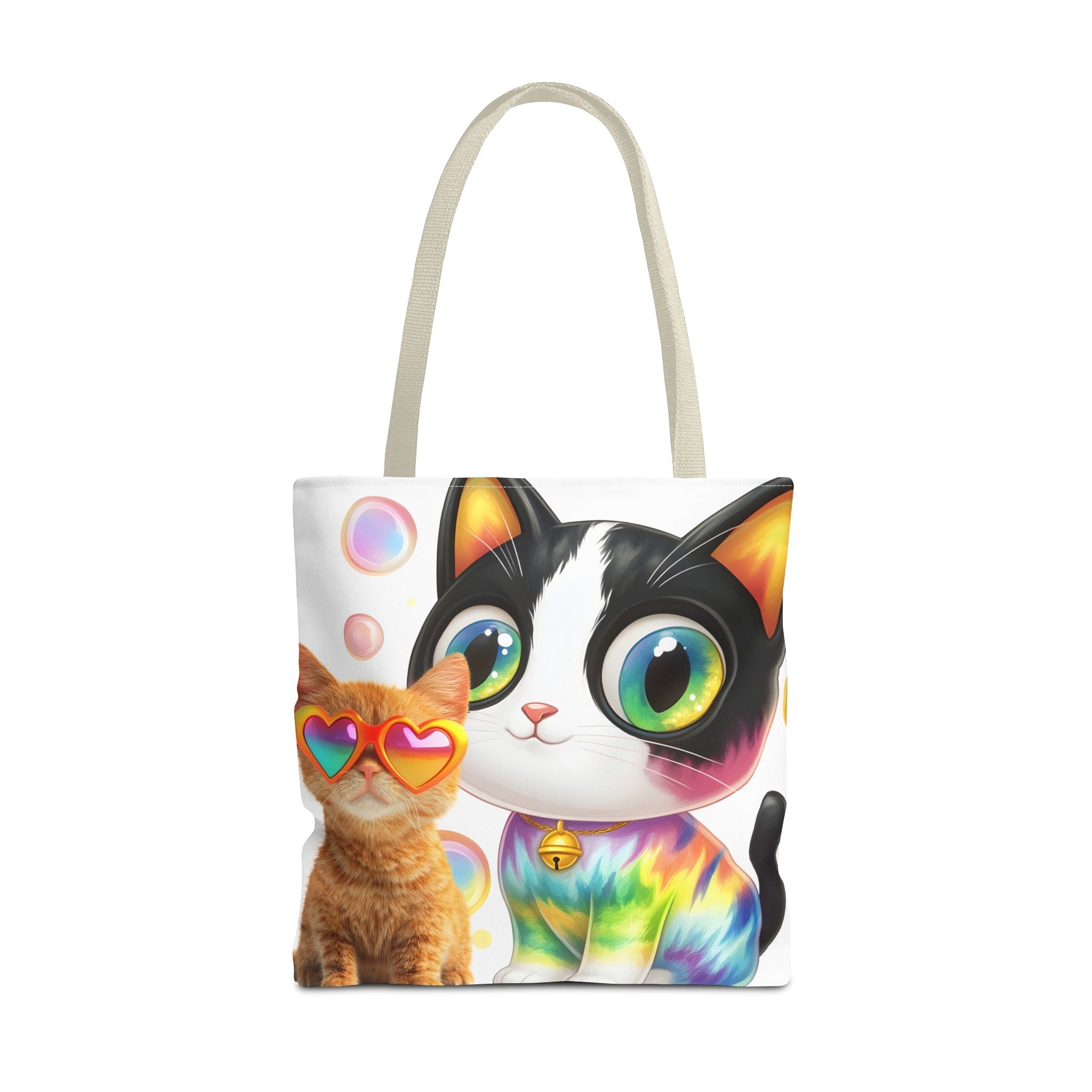 Cutie Kitties All-Over Print Tote Bag — Cute Cat Shopper for Everyday Use