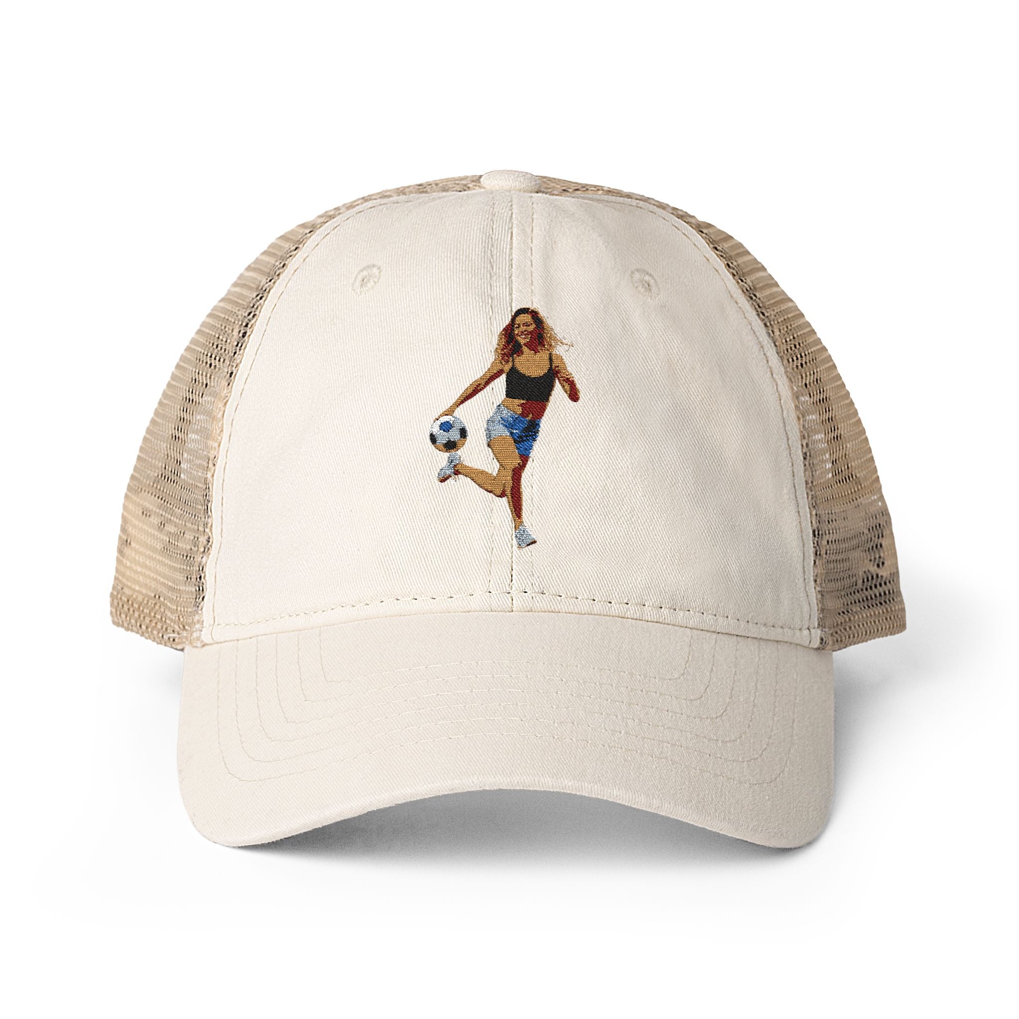 Women's Washed Mesh-Back Cap
