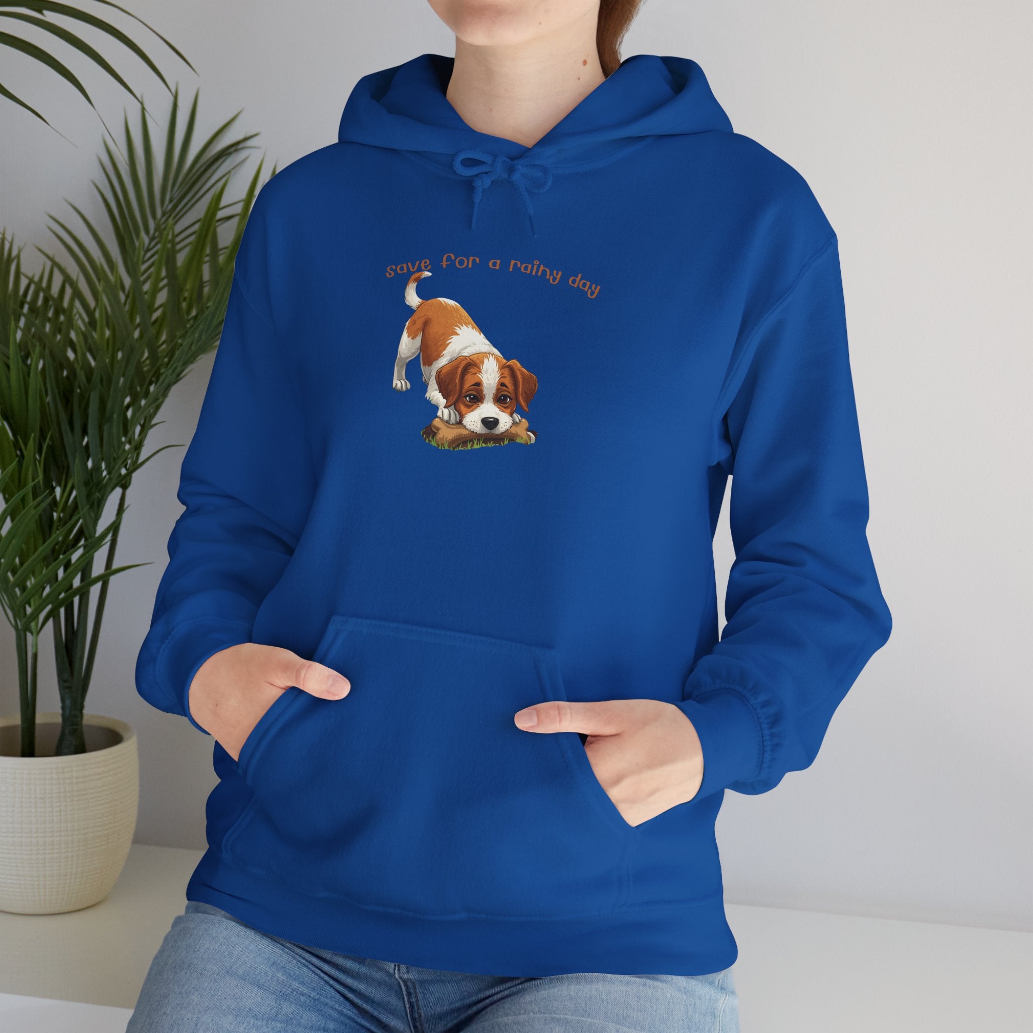 Cute Puppy Hoodie – "Down For A Netflix Day" Cozy Dog Sweatshirt