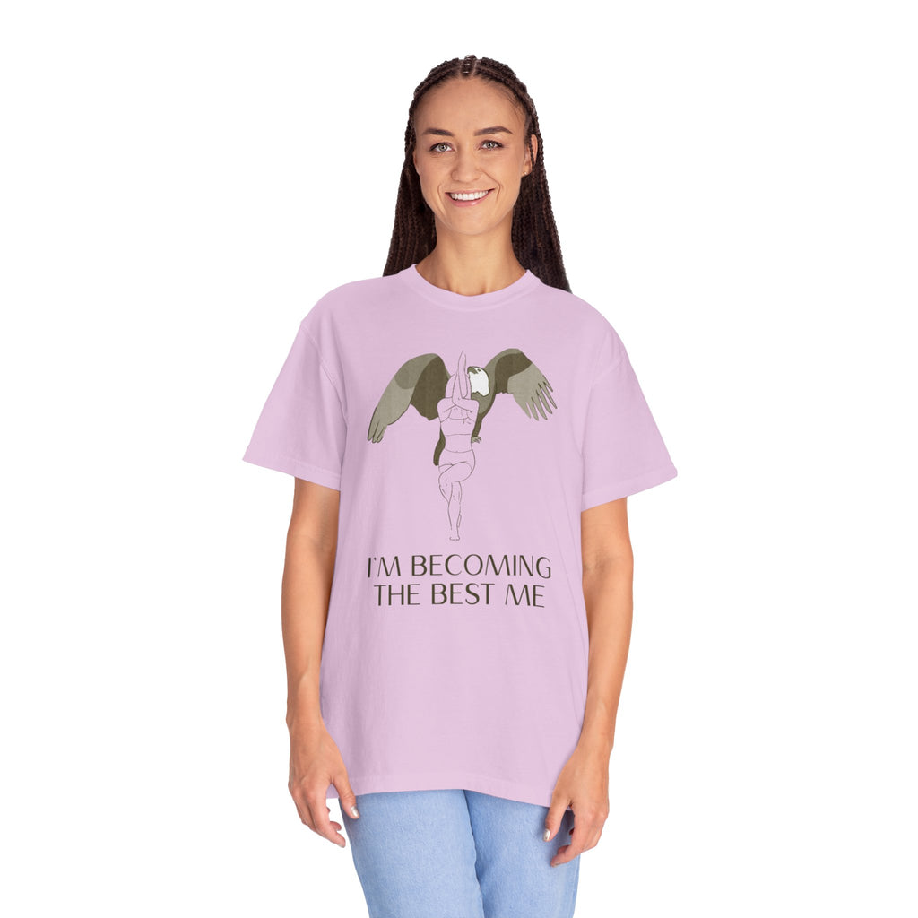 Becoming the Best Me T-Shirt — Inspirational Angel Wing Graphic Tee