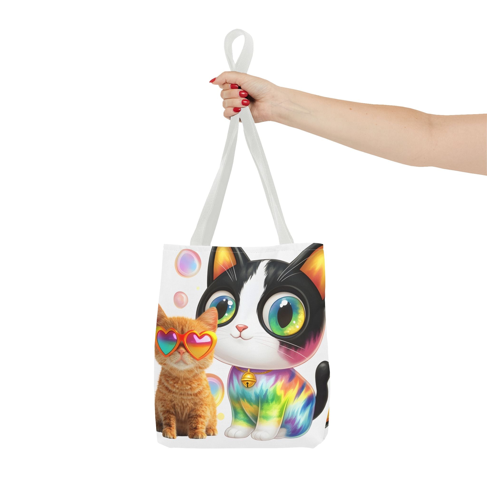Cutie Kitties All-Over Print Tote Bag — Cute Cat Shopper for Everyday Use