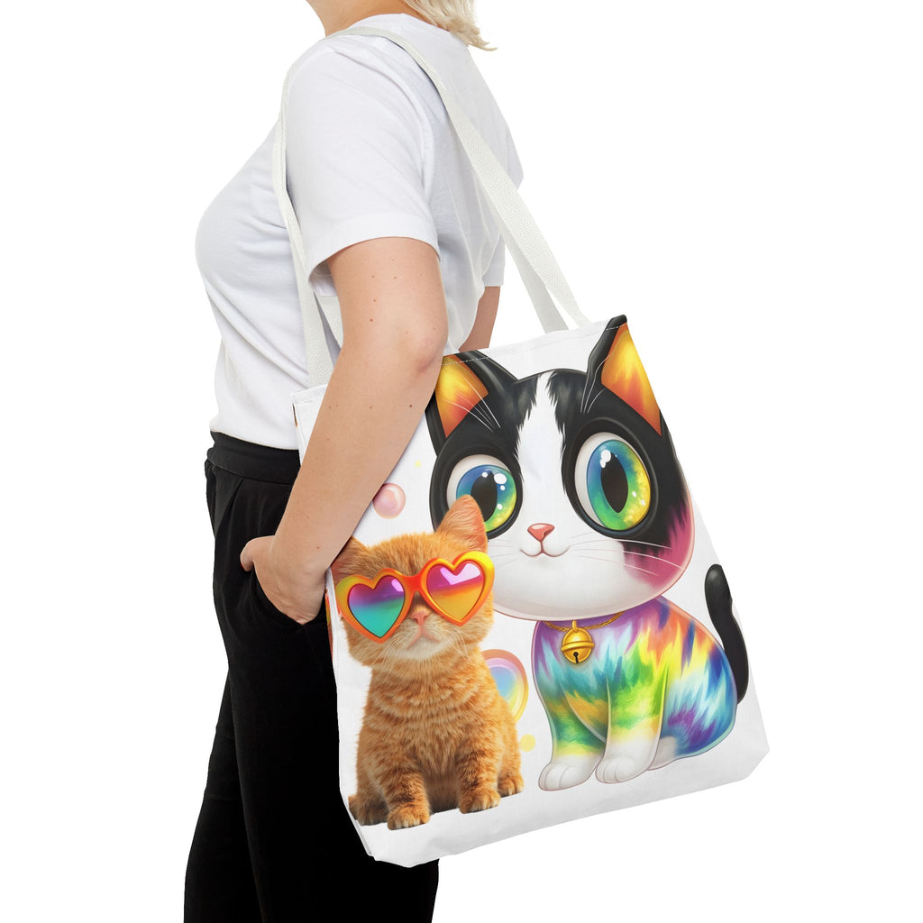 Cutie Kitties All-Over Print Tote Bag — Cute Cat Shopper for Everyday Use