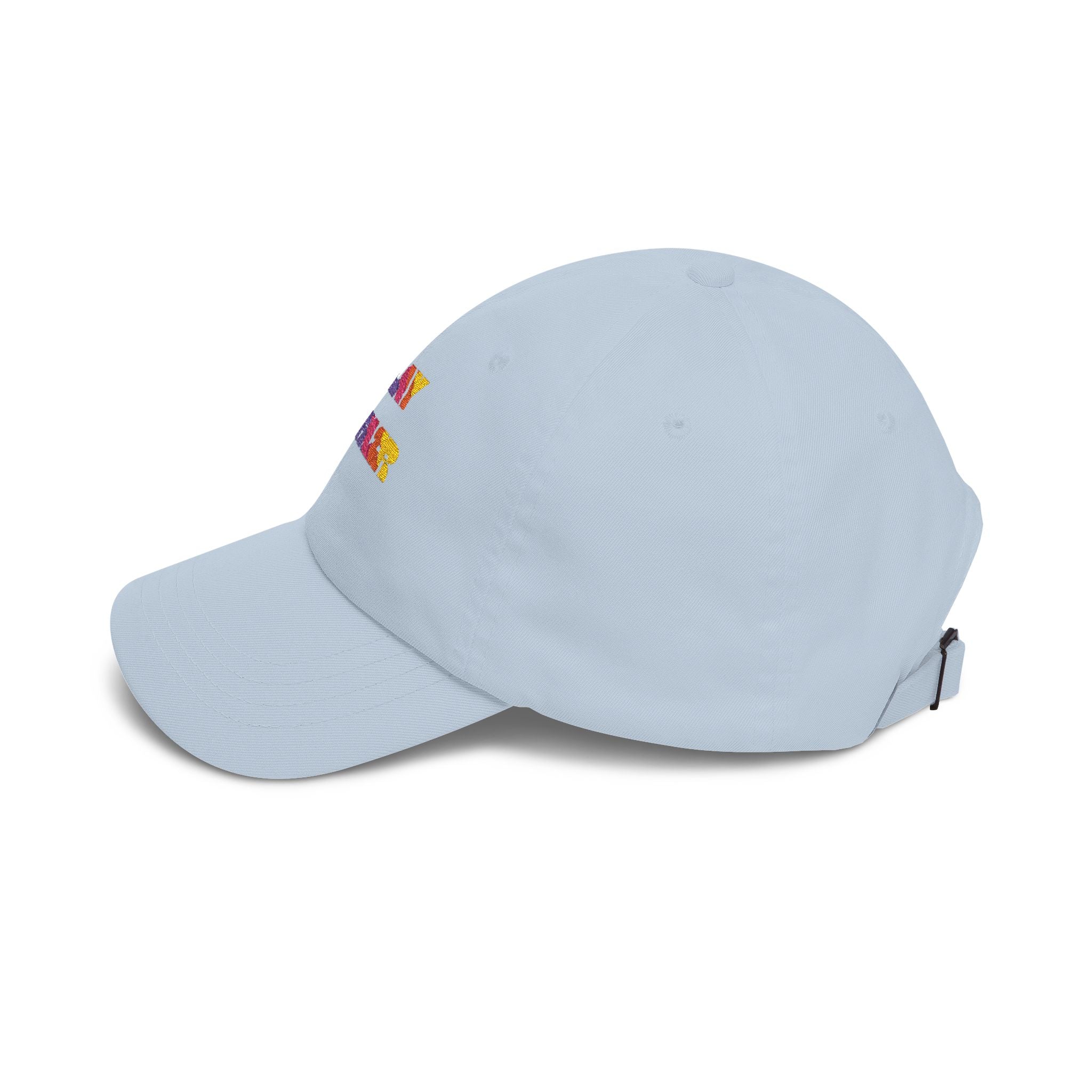Boys and Girls Ladies and Gents "Play Unfair" Colorful Glitter Text Embroidered Baseball Hat
