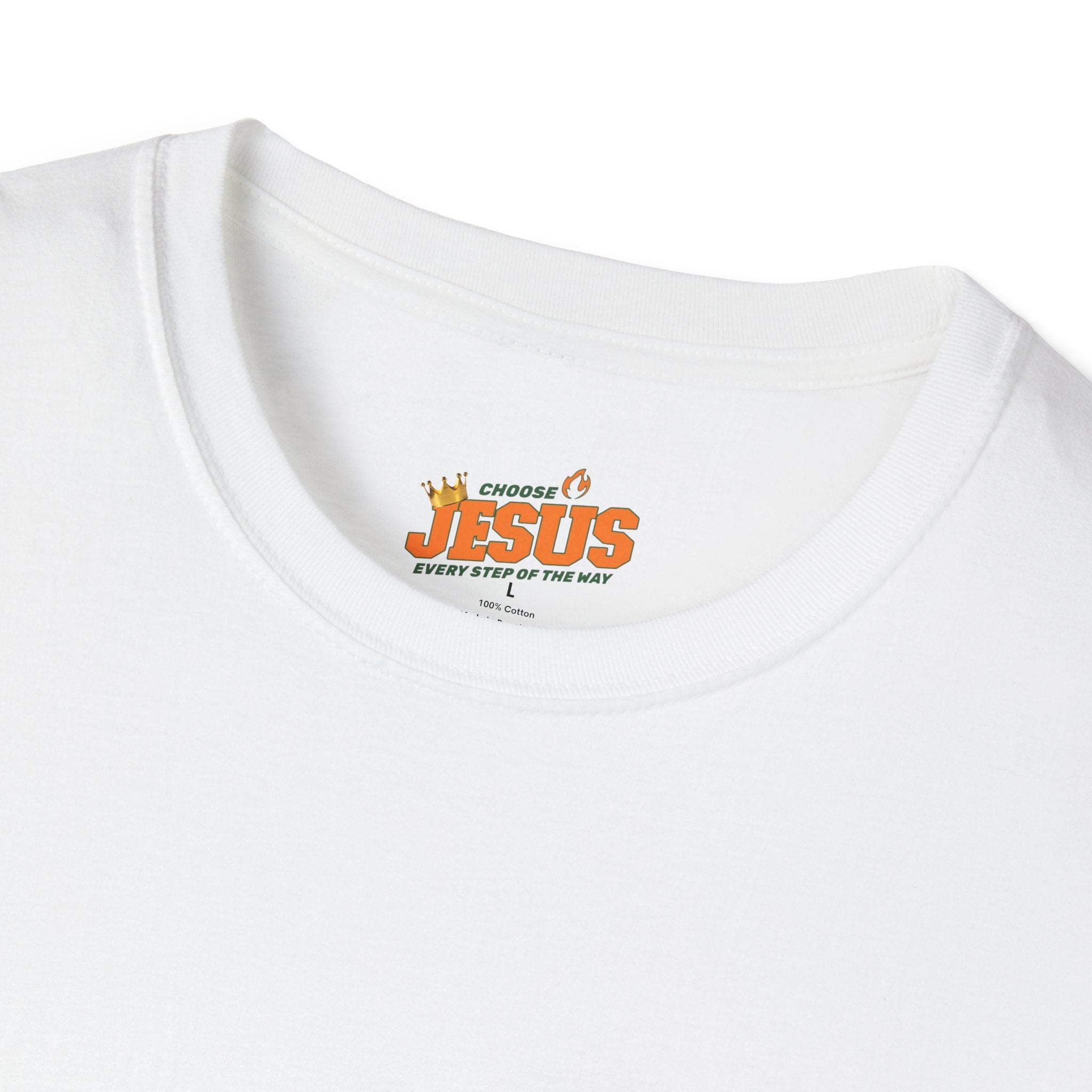 Religious T-Shirt: "Choose Jesus" Inspirational Tee – Every Step of the Way