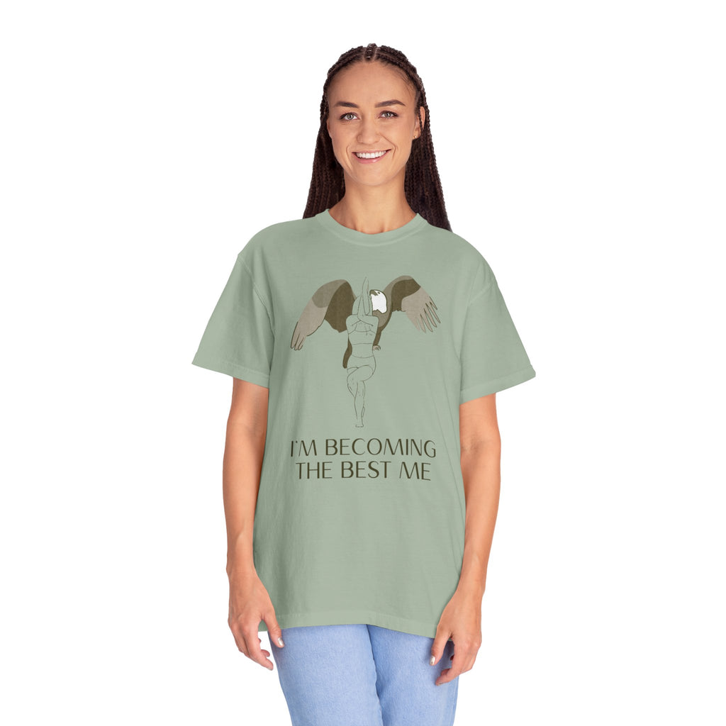Becoming the Best Me T-Shirt — Inspirational Angel Wing Graphic Tee