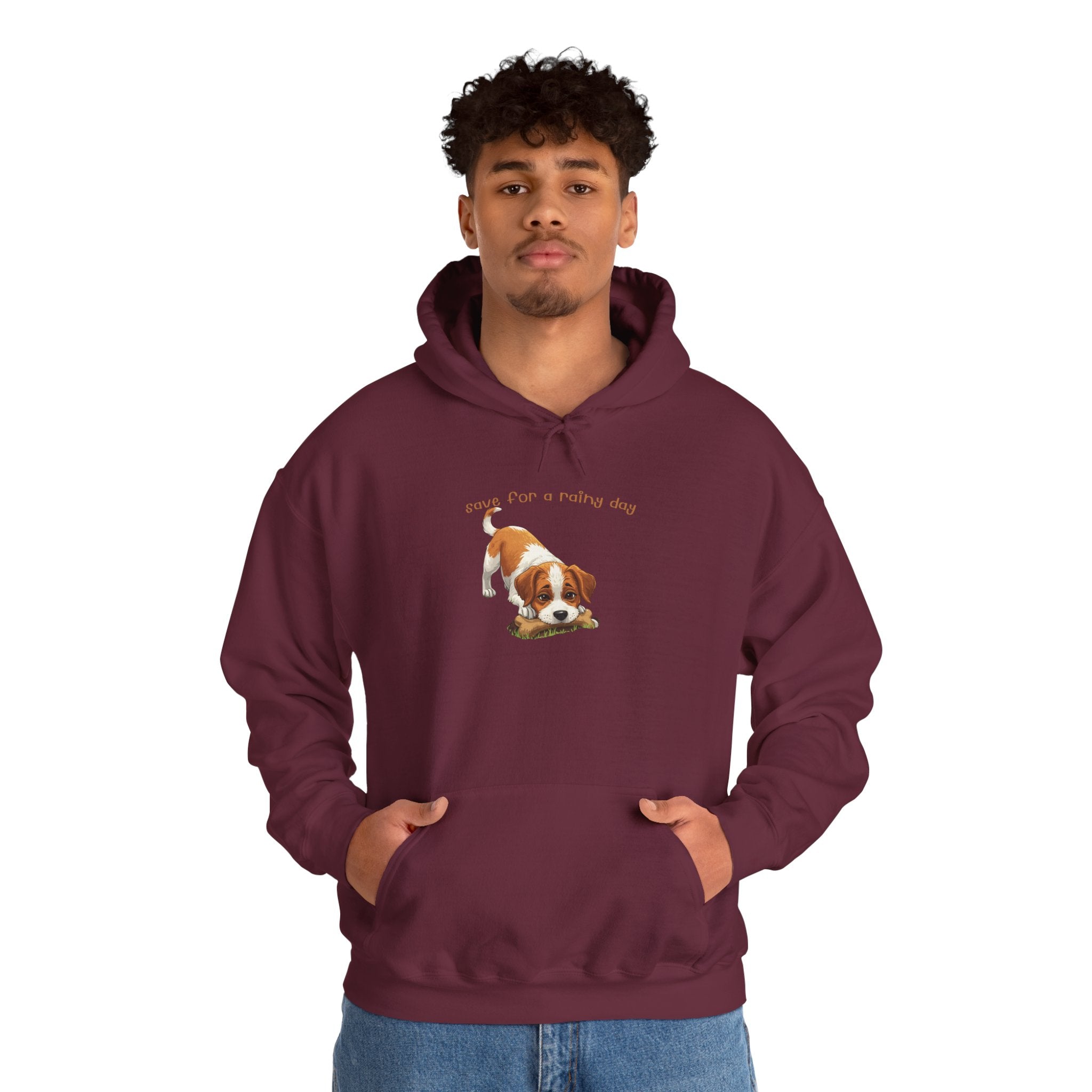 Cute Puppy Hoodie – "Down For A Netflix Day" Cozy Dog Sweatshirt