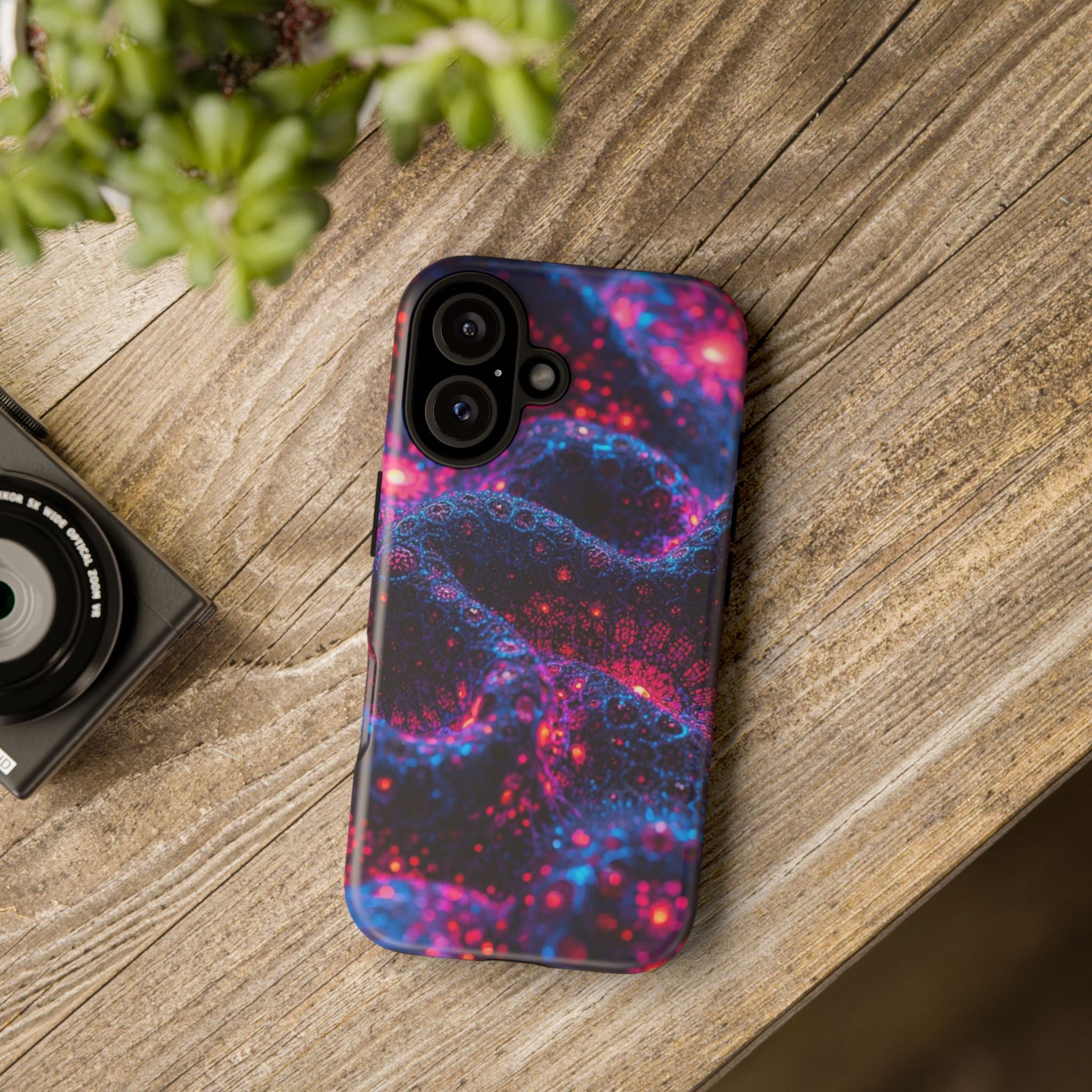 Phone Case — Neon Galaxy Abstract Protective Tough Case