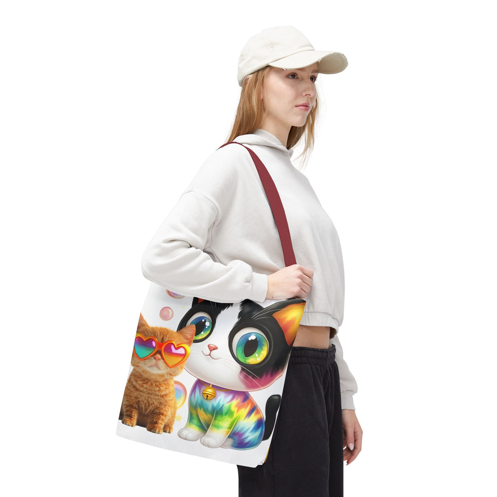 Cutie Kitties All-Over Print Tote Bag — Cute Cat Shopper for Everyday Use