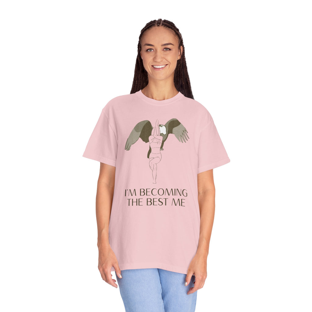 Becoming the Best Me T-Shirt — Inspirational Angel Wing Graphic Tee