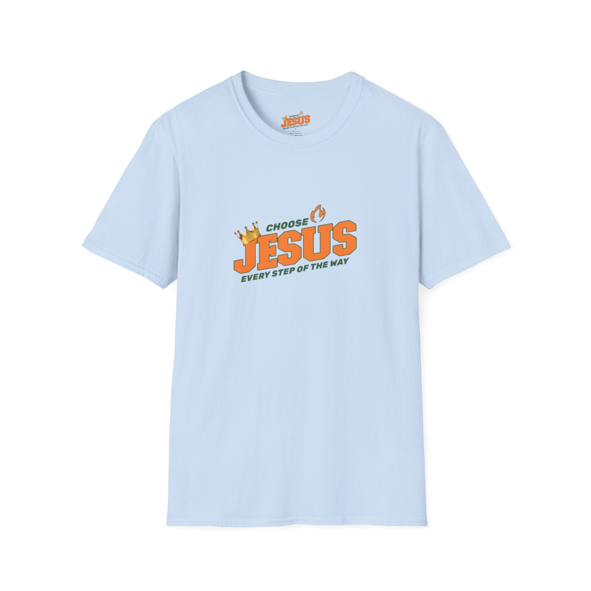 Religious T-Shirt: "Choose Jesus" Inspirational Tee – Every Step of the Way