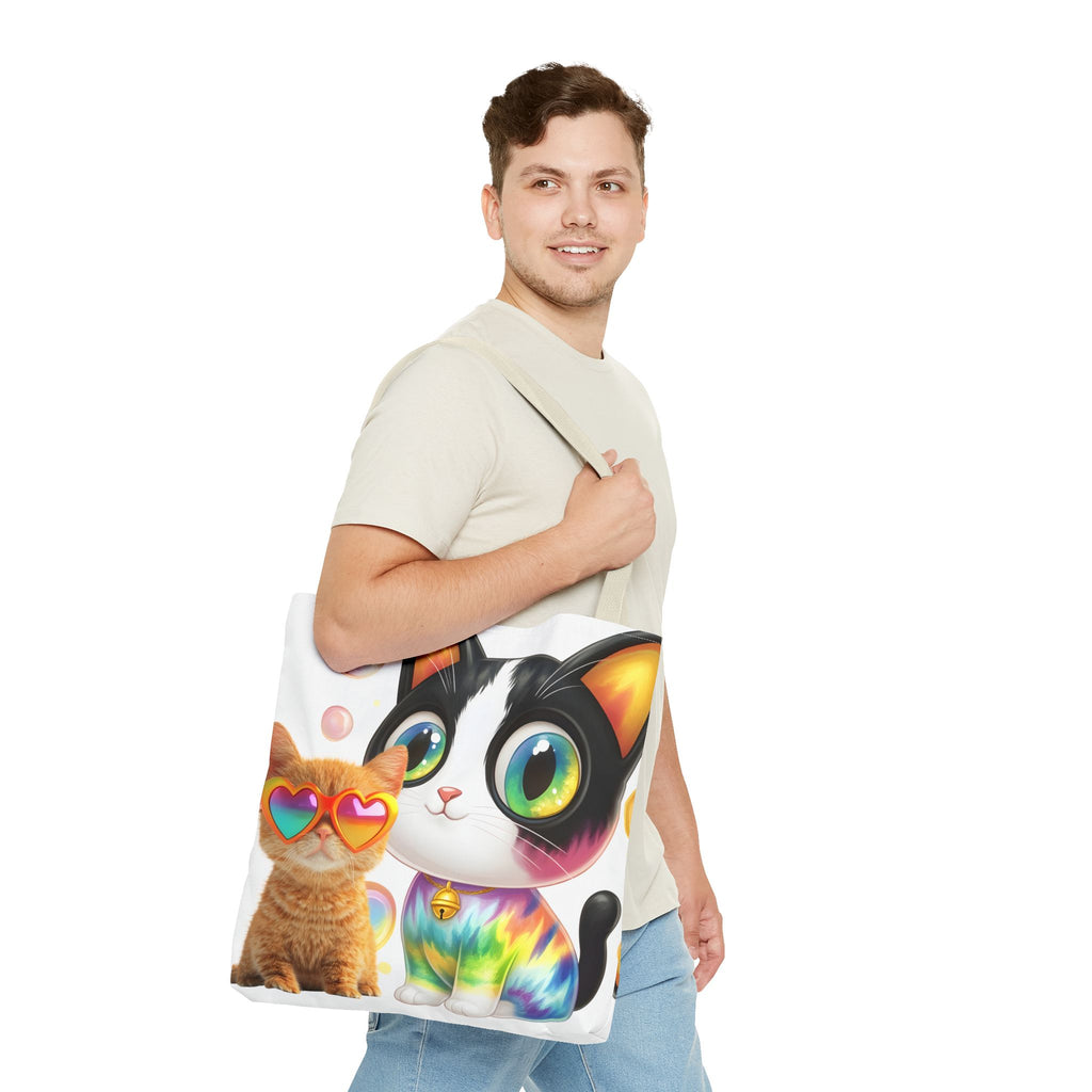 Cutie Kitties All-Over Print Tote Bag — Cute Cat Shopper for Everyday Use