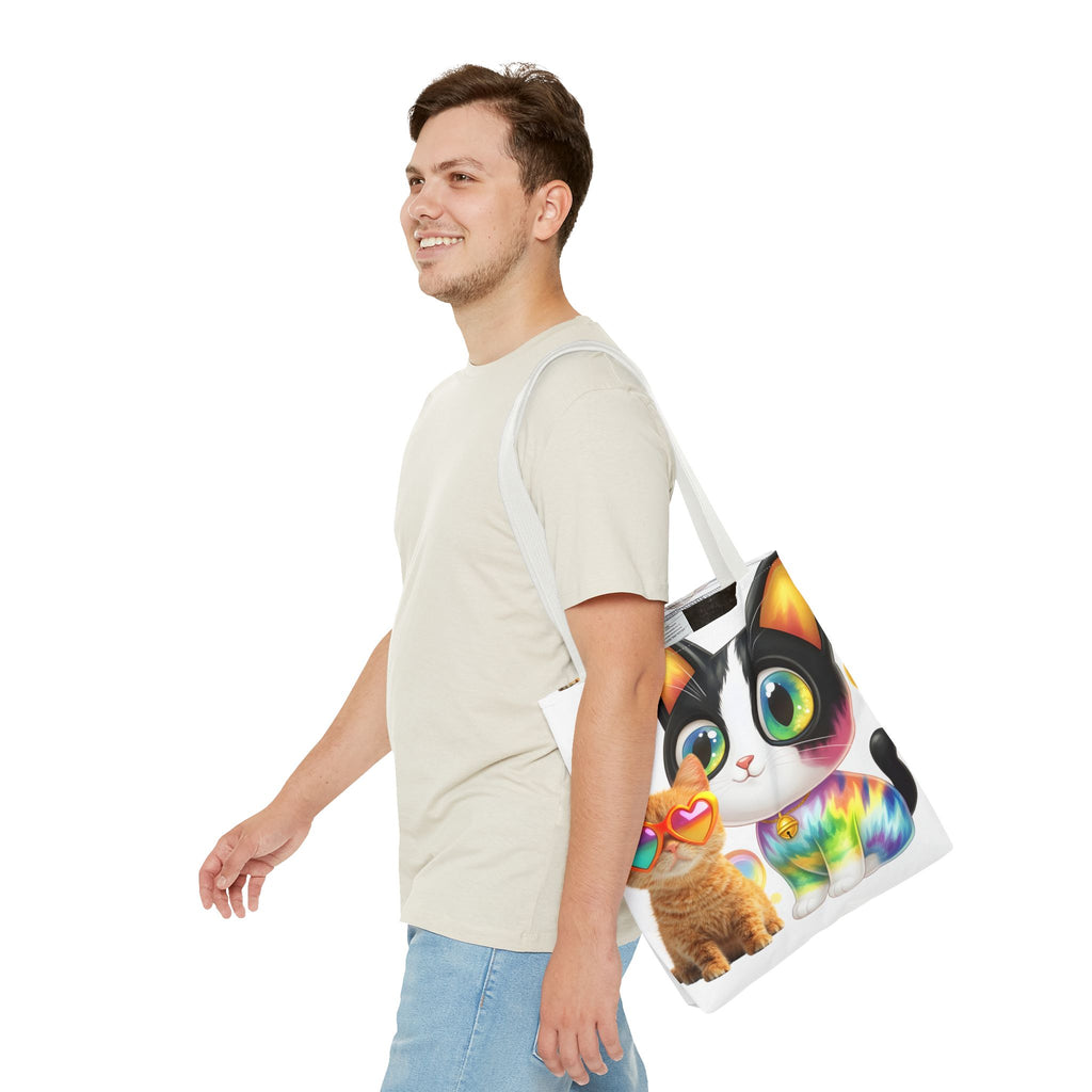 Cutie Kitties All-Over Print Tote Bag — Cute Cat Shopper for Everyday Use