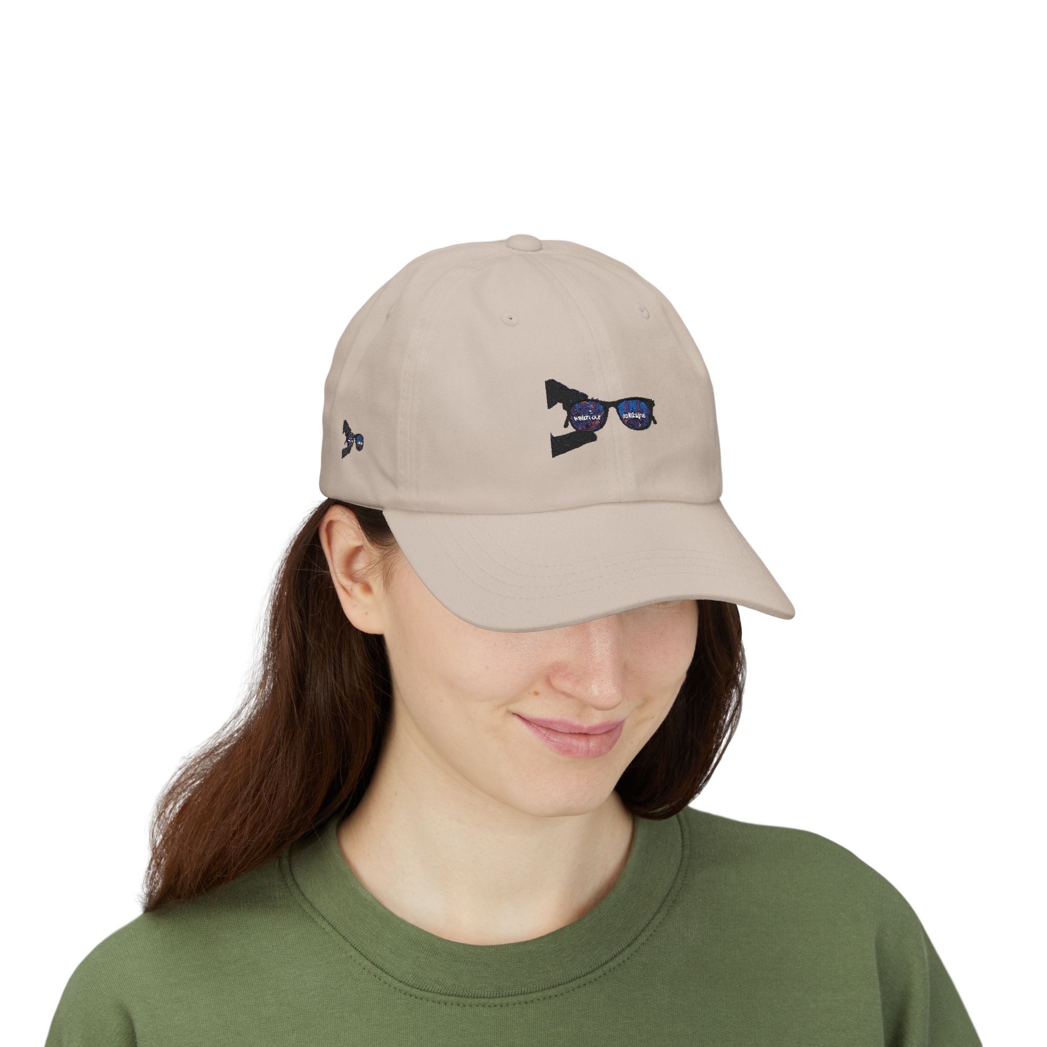 Embroidered Sunglasses Dad Cap — Classic Casual Baseball Hat