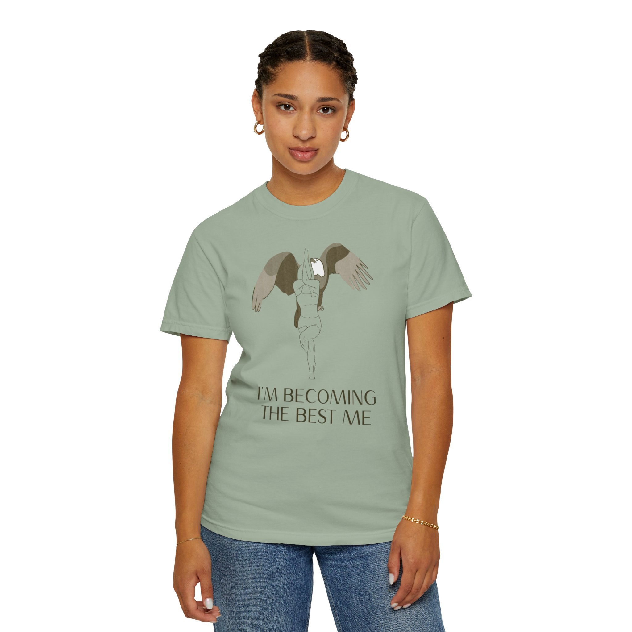 Becoming the Best Me T-Shirt — Inspirational Angel Wing Graphic Tee