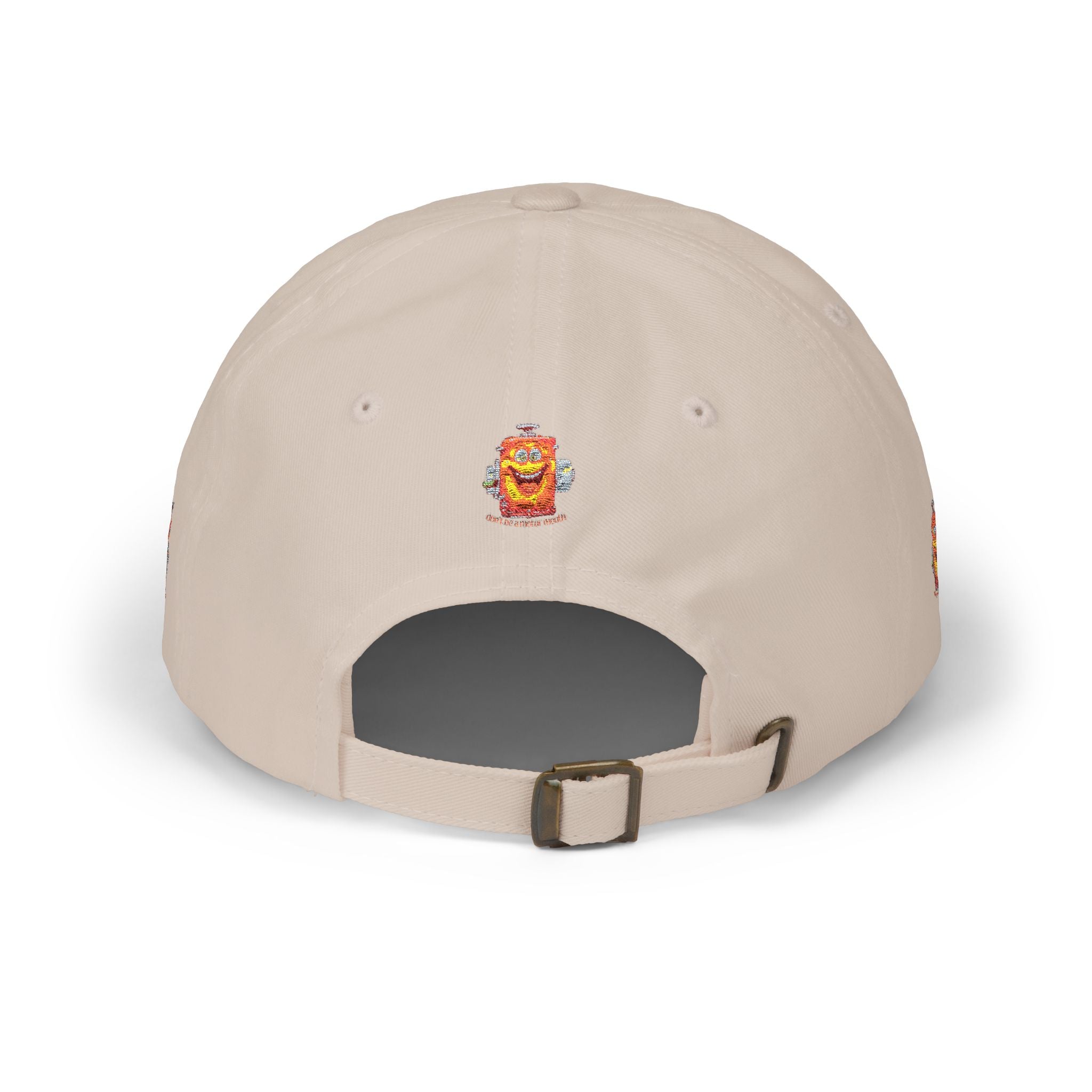 Smiling Cereal Mascot Dad Cap — Retro Breakfast Cartoon Embroidered Hat