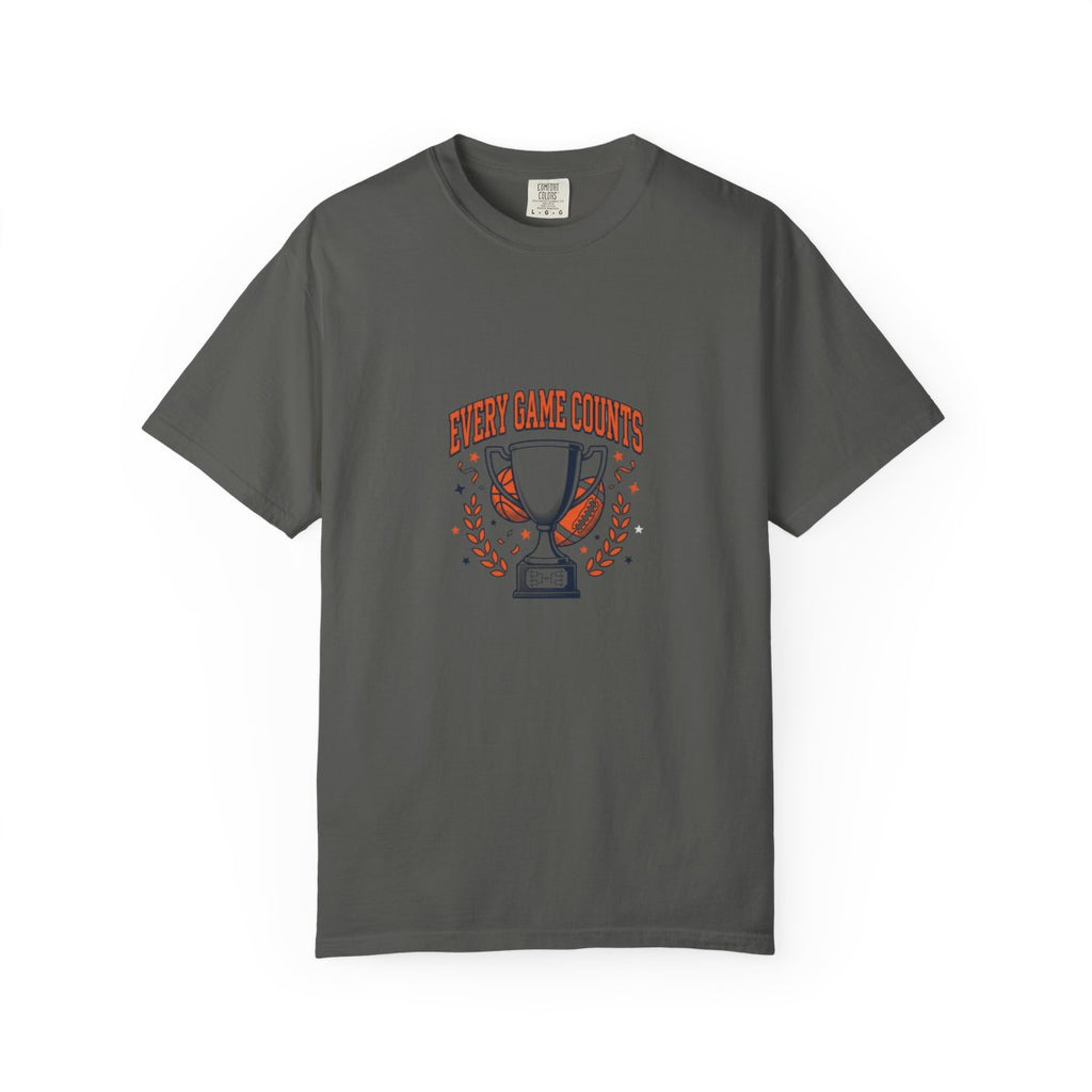 T-Shirt — "Every Game Counts" Trophy Design