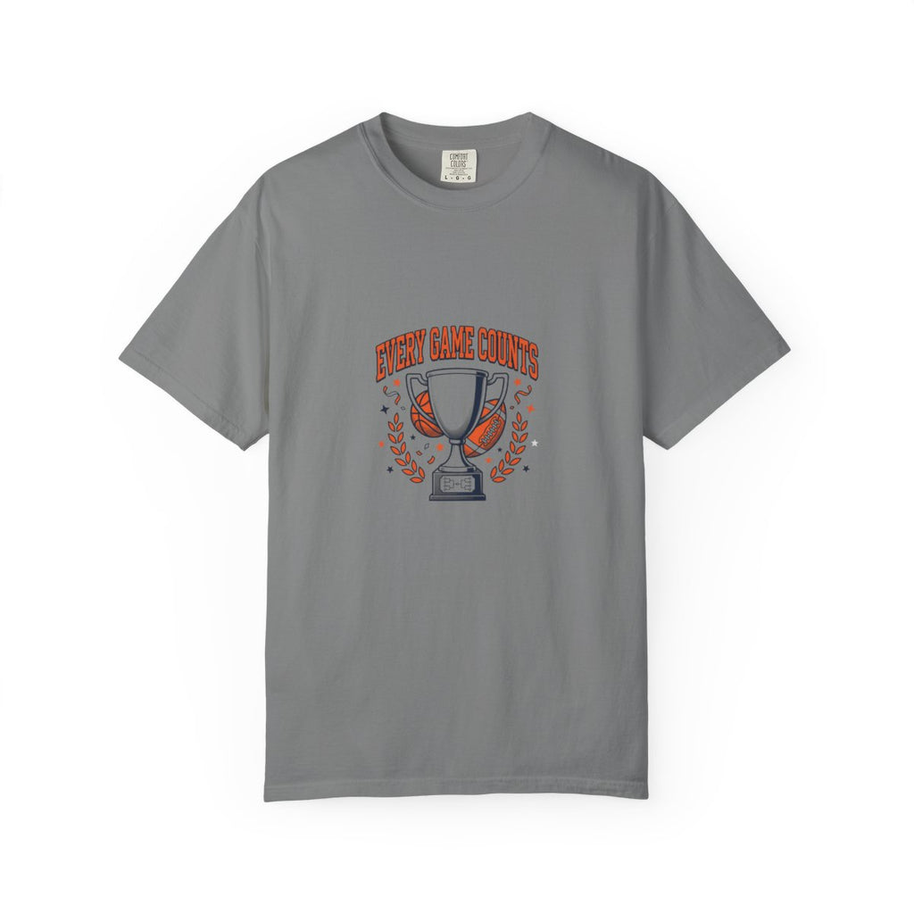T-Shirt — "Every Game Counts" Trophy Design