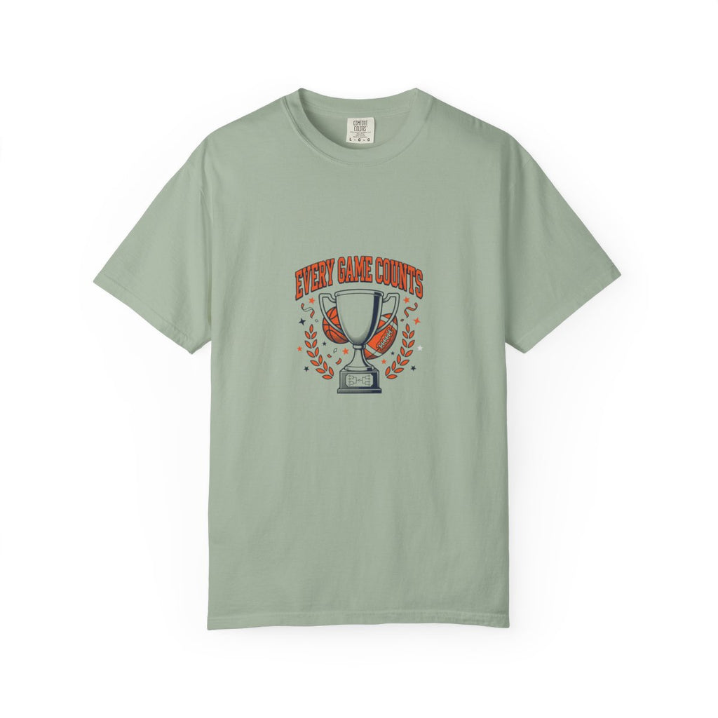 T-Shirt — "Every Game Counts" Trophy Design