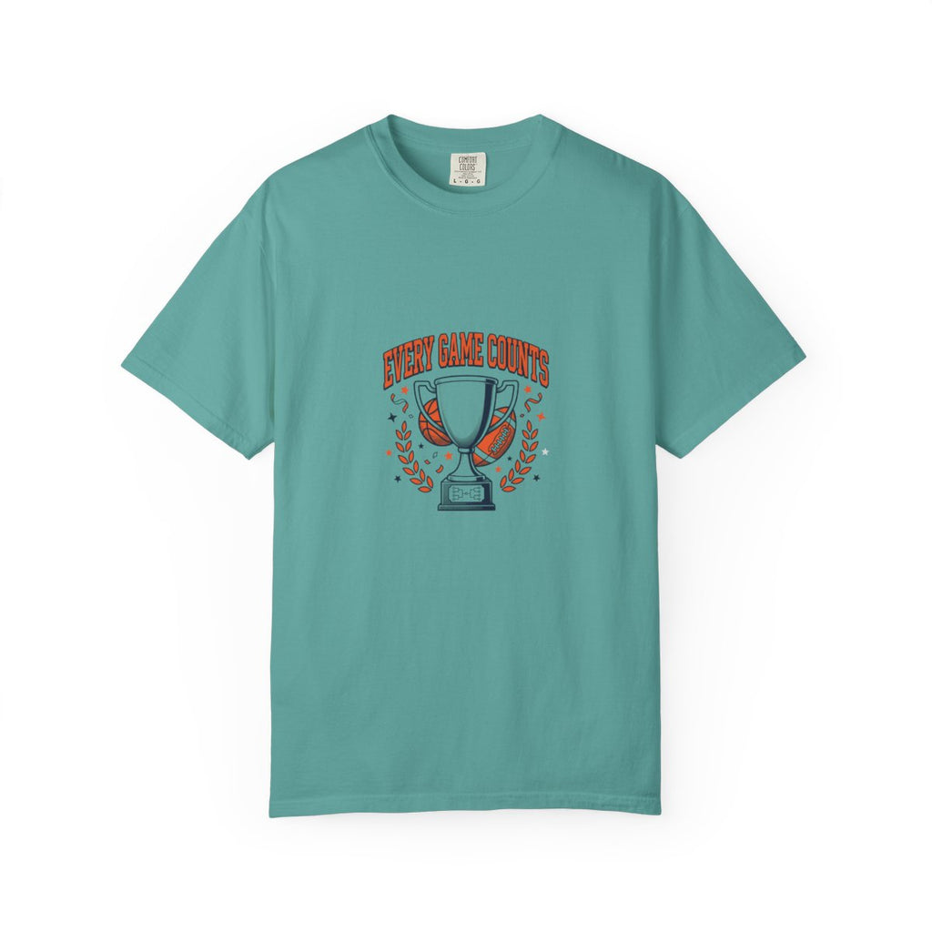 T-Shirt — "Every Game Counts" Trophy Design