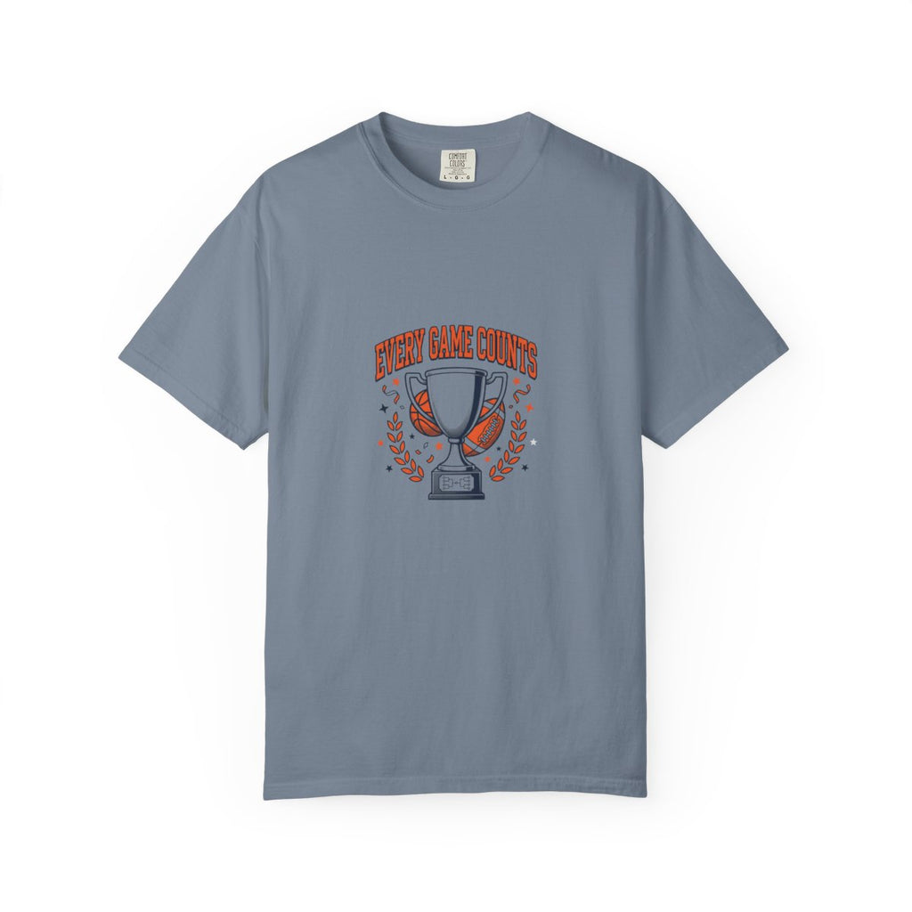T-Shirt — "Every Game Counts" Trophy Design